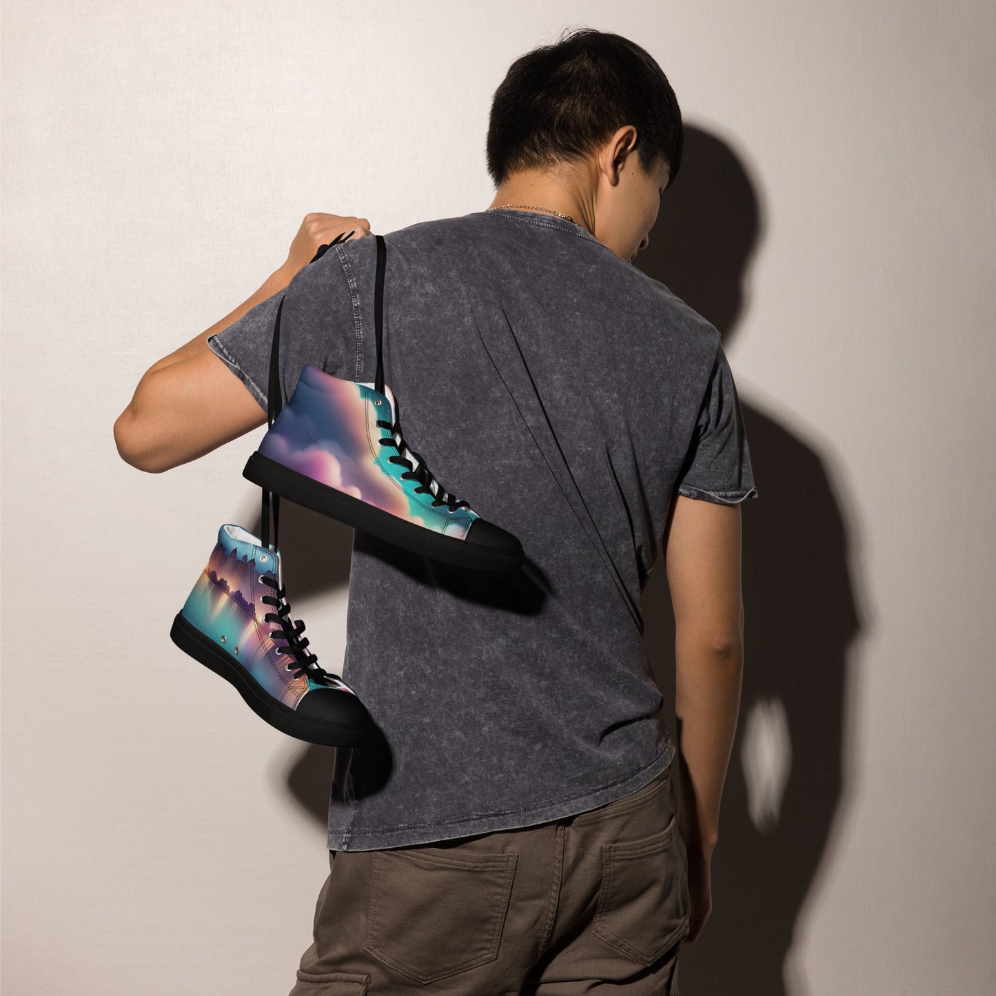 LUX Men’s high top canvas shoes