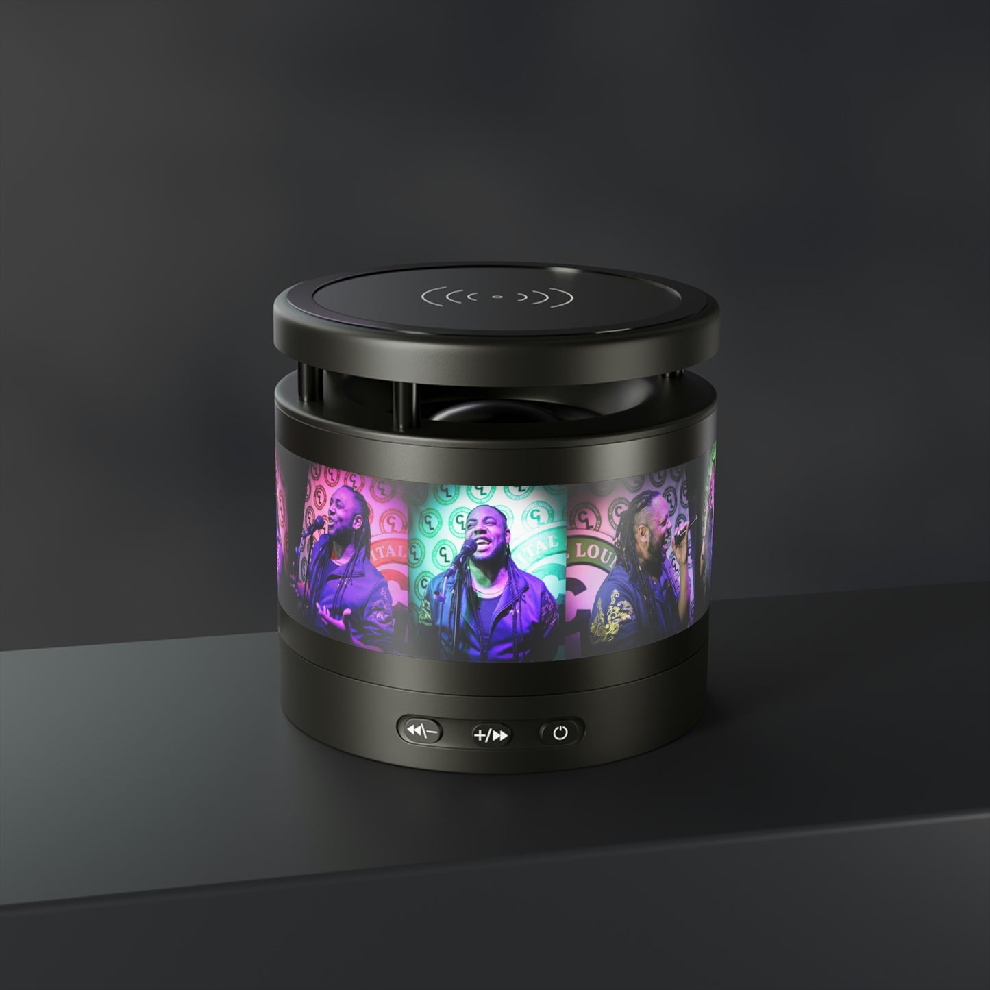 Metal Bluetooth Speaker and Wireless Charging Pad